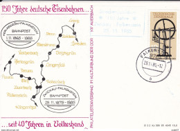 DDR 150 Jahre Deutsche Eisenbahnen Falkenstein Spec Canc 29-11-1985 - Treinen