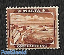 Malta 1904 1/4p Redbrown, Stamp Out Of Set, Unused (hinged), Transport - Ships And Boats - Ships