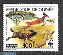 Guinea, Republic 1991 100f On 170f, WWF, Stamp Out Of Set, Mint NH, Nature - World Wildlife Fund (WWF) - Other & Unclassified