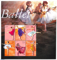 Liberia 2001 Ballet 6v M/s, La Bayadere, Mint NH, Performance Art - Dance & Ballet - Dance