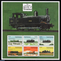 Grenada Grenadines 2000 Railways 6v M/s, Mint NH, Transport - Railways - Trains