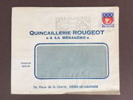 Enveloppe Publicitaire / A La Ménagère  / Quincaillerie / Rougeot / Lons Le Saunier / Jura / 1965 / Blason De Paris - 1950 - ...