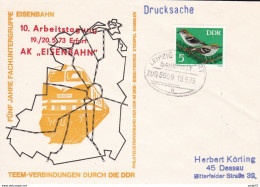 DDR 1973 TEEM- Verbindungen Durch Die DDR ZUG 5509 - Trains