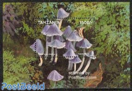 Tanzania 1998 Coprinus Silvaticus S/s, Mint NH, Nature - Insects - Mushrooms - Champignons