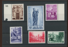 1954. Beguinage 946/951 **   Postfris.  Cote 175-€ - Neufs