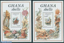 Ghana 1992 Shells 2 S/s, Mint NH, Nature - Shells & Crustaceans - Marine Life