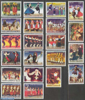 Greece 2002 Definitives, Dances 21v, Mint NH, Performance Art - Dance & Ballet - Unused Stamps
