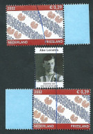 Nederland, Pays-Bas, Netherlands 2002; Friesland + Abe Lenstra Grest Football Player, Provincia Frisia + Abe Lenstra. - Used Stamps