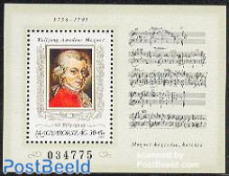 Hungary 1991 Mozart S/s, Mint NH, Performance Art - Amadeus Mozart - Music - Unused Stamps