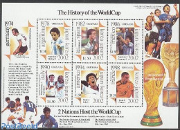 Grenada 2001 World Cup Football History 6v M/s, Argentina, Mint NH, History - Sport - Netherlands & Dutch - Football - Aardrijkskunde