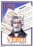 Gambia 2001 Verdi S/s, Mint NH, Performance Art - Music - Staves - Musique