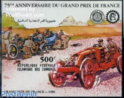 Comoros 1981 Grand Prix De France S/s, Mint NH, Sport - Transport - Autosports - Sport (other And Mixed) - Automobiles - Cars