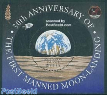 Ascension 1999 Moonlanding Anniversary S/s, Mint NH, Transport - Space Exploration - Ascension