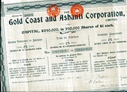 The GOLD COAST And ASHANTI CORPORATION, Limited - Bergbau