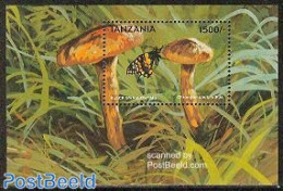 Tanzania 1998 Chroogomphus Rutius S/s, Mint NH, Nature - Butterflies - Mushrooms - Champignons