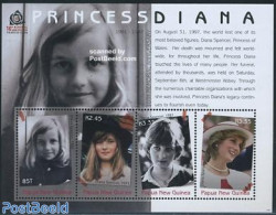 Papua New Guinea 2007 Princess Diana 4v M/s, Mint NH, History - Charles & Diana - Kings & Queens (Royalty) - Familles Royales