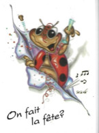 Carte Postale: Série Beetles, Coccinelles, "On Fait La Fête?"; Humour. - Humour