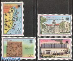 Belize/British Honduras 1983 Commonwealth Day 4v, Mint NH, History - Science - Transport - Various - Archaeology - Edu.. - Archeologia