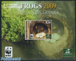 Papua New Guinea 2009 WWF, Frogs S/s, Mint NH, Nature - Animals (others & Mixed) - Frogs & Toads - Reptiles - World Wi.. - Papua New Guinea