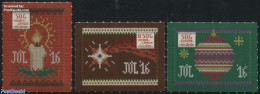 Iceland 2016 Christmas 3v S-a, Mint NH, Religion - Various - Christmas - Textiles - Ungebraucht