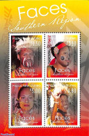 Papua New Guinea 2017 Faces 4v S/s, Mint NH, History - Papua-Neuguinea
