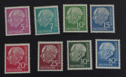 BRD Bund 179y-265y Gestempelt Heuss Lumogen MNH ** Postfrisch  #6474 - Unused Stamps