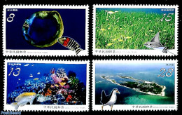 Taiwan 2019 National Park Dongsha Atoll 4v, Mint NH, Nature - Birds - Fish - National Parks - Poissons