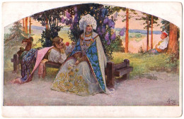 ART RUSSE : DER SCHMEICHLER / LE FLATTEUR / FLATTERER - ILLUSTRATION SIGNÉE : S. SOLOMKO - T.S.N. ~ 1910 - '915 (an836) - Solomko, S.