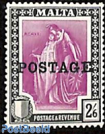 Malta 1926 2/6sh, Stamp Out Of Set, Unused (hinged) - Malte
