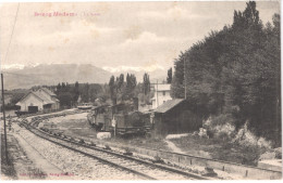 FR66 BOURG MADAME - Sauquet - La Gare - Train Jaune Locomotive - Belle - Other & Unclassified