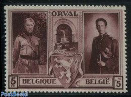 Belgium 1939 5f, Stamp Out Of Set, Mint NH, History - Coat Of Arms - Kings & Queens (Royalty) - Neufs