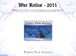 Papua New Guinea 2011 War Relics S/s, Mint NH, History - Transport - World War II - Aircraft & Aviation - Seconda Guerra Mondiale