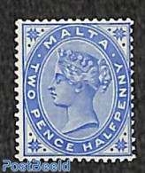 Malta 1885 2.5d, Ultramarin, Stamp Out Of Set, Unused (hinged) - Malte