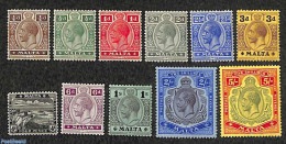 Malta 1914 Definitives Gorge V 11v, Unused (hinged) - Malte