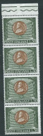 Italia 1963 ; Anniversario Di Giuseppe Verdi . Colonna Di 4 Francobolli. - 1961-70: Nieuw/plakker