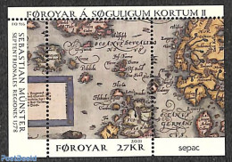 Faroe Islands 2021 SEPAC, Historical Map S/s, Mint NH, History - Various - Sepac - Maps - Aardrijkskunde