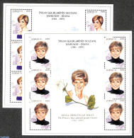 Azerbaijan 1998 Death Of Diana 2 S/s, Mint NH, History - Charles & Diana - Kings & Queens (Royalty) - Familles Royales