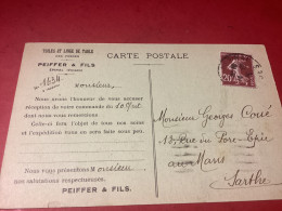 EPINAL. Ets. PFEIFFER. Carte Commerciale. SDV5/24 - Epinal