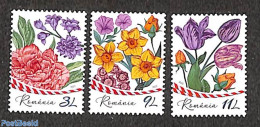 Romania 2023 Flowers 3v, Mint NH, Nature - Flowers & Plants - Unused Stamps