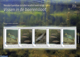 Netherlands - Personal Stamps TNT/PNL 2023 Underwaterworld 5v M/s, Mint NH, Nature - Fish - Pesci