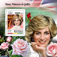 Guinea, Republic 2018 Lady Diana, Mint NH, History - Nature - Charles & Diana - Roses - Koniklijke Families