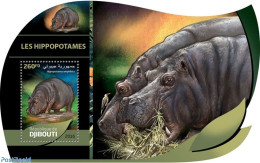 Djibouti 2016 Hippos, Mint NH, Nature - Hippopotamus - Djibouti (1977-...)