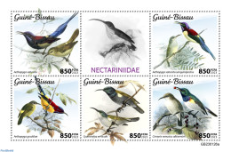 Guinea Bissau 2023 Sunbirds, Mint NH, Nature - Birds - Guinea-Bissau