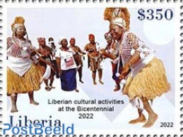 Liberia 2023 Freedom And Pan African Leadership, Mint NH, History - Performance Art - Native People - Dance & Ballet - Danse