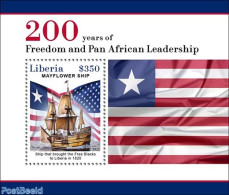 Liberia 2023 Freedom And Pan African Leadership, Mint NH, History - Transport - Flags - Ships And Boats - Bateaux