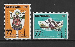 SENEGAL 1977 AMPHILEX'77-BATEAUX YVERT N°466/467 NEUF MNH** - Ships