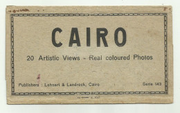 CAIRO 20 ARTISTIC VIEWS - REAL COLOURED PHOTOS - PUBLISHERS : LEHNERT & LANDROCK - CM.15X7,5 - Le Caire