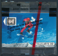 Télécartes France - Publiques N° Phonecote F132Aa- JO D'Hiver SKIEUR (50U- SC4an NSB) - 1990