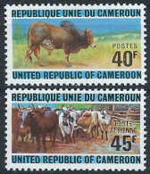 CAMERUN 1974 - FAUNA - BUEYES - YVERT 567**+ AEREO 225** - Cameroon (1960-...)