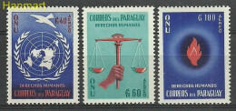 Paraguay 1960 Mi 854-856 MNH  (LZS3 PRG854-856) - Postzegels